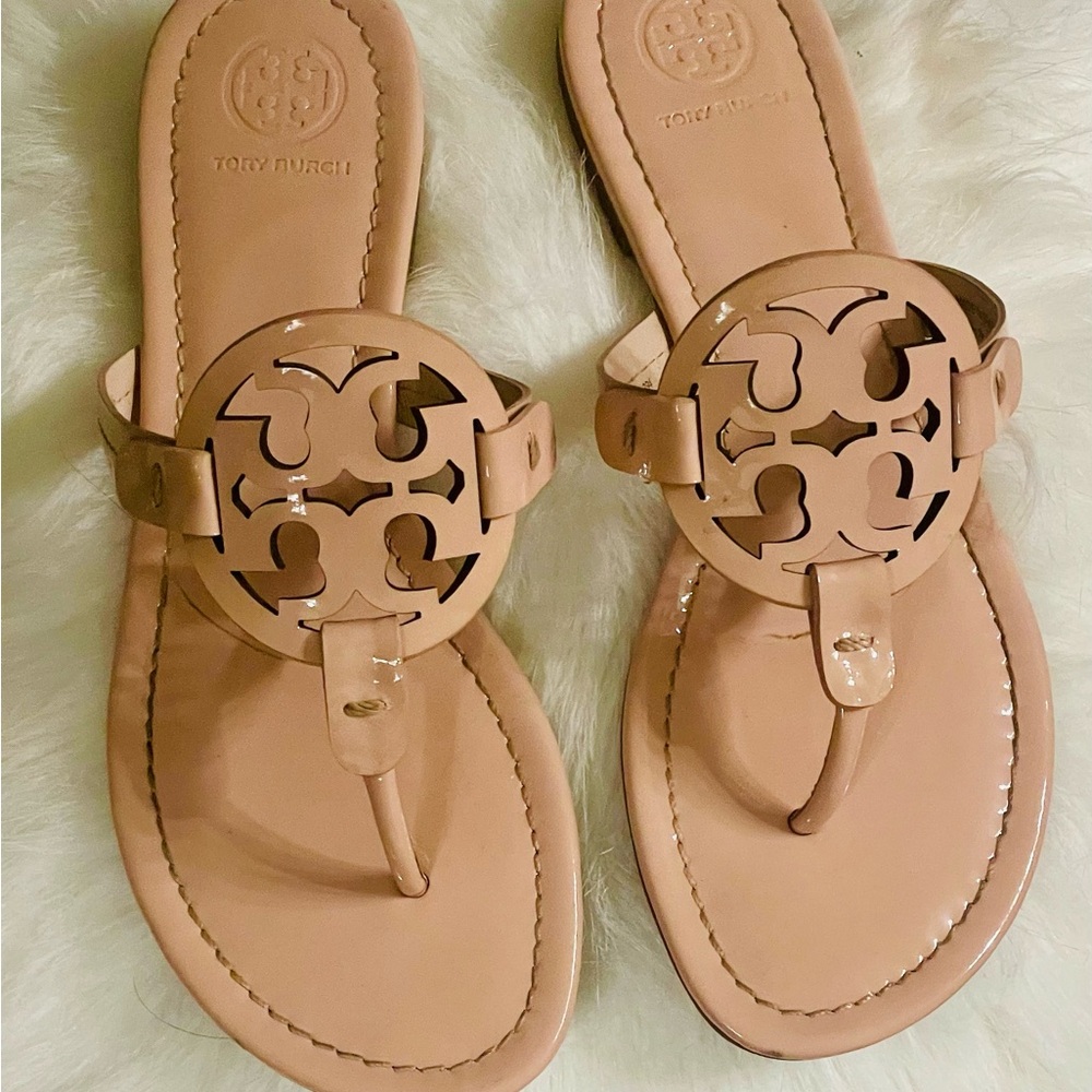 Tory Burch Miller Sandals In Shell Color